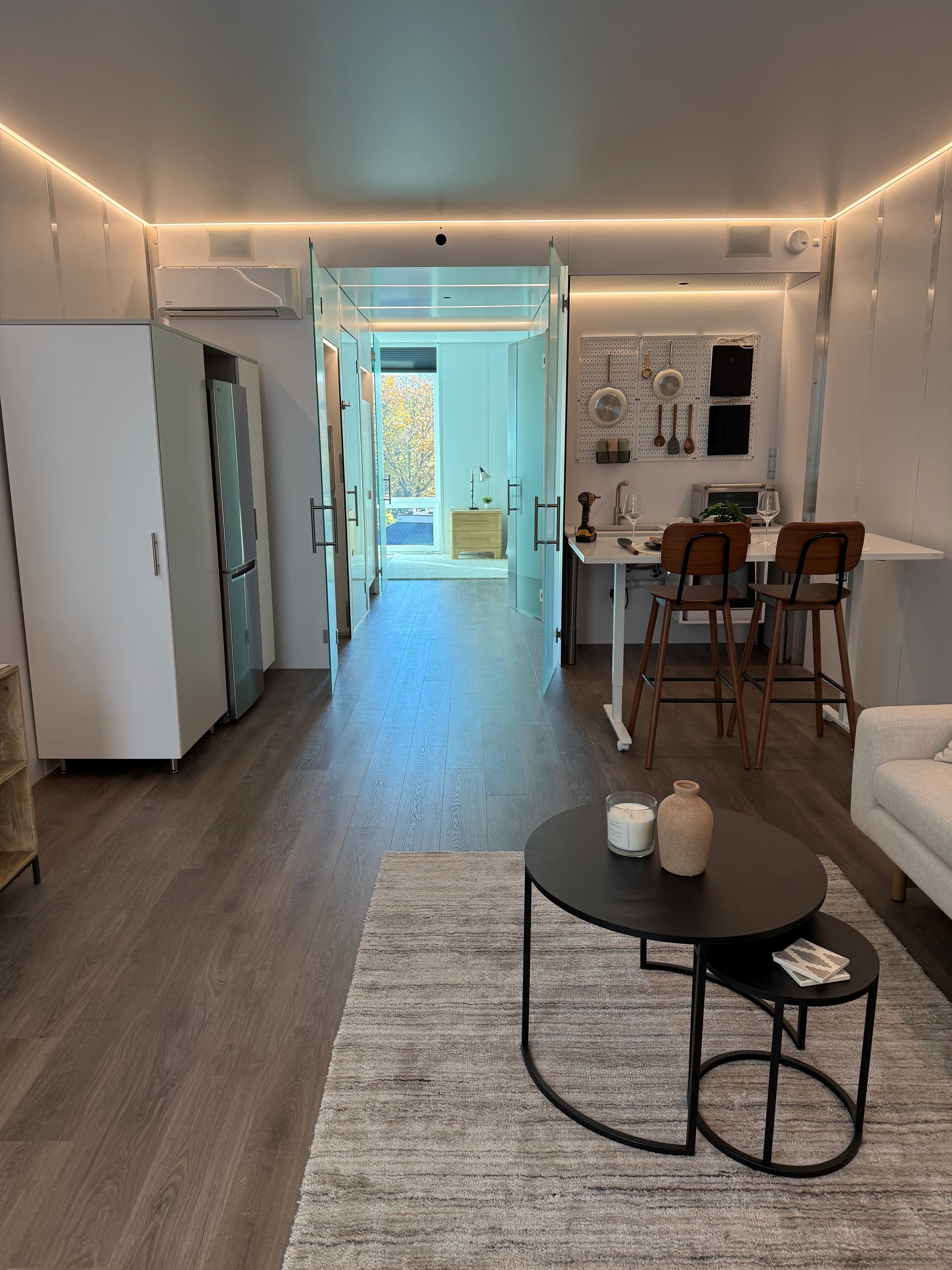Full smart home wiring, lighting, and automation for a luxury apartment